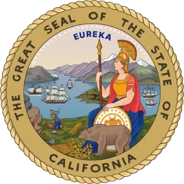 Great Seal of the State of California for Secretary of State registration.