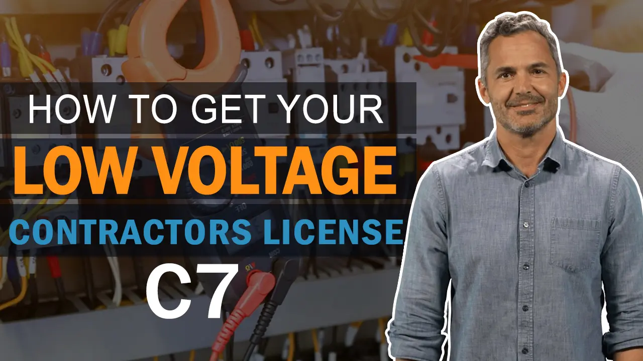 Watch information on how to get a low voltage contractors license