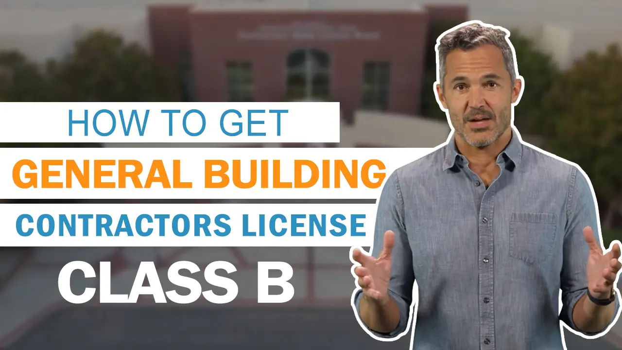 Watch information on how to get a general building contractors license