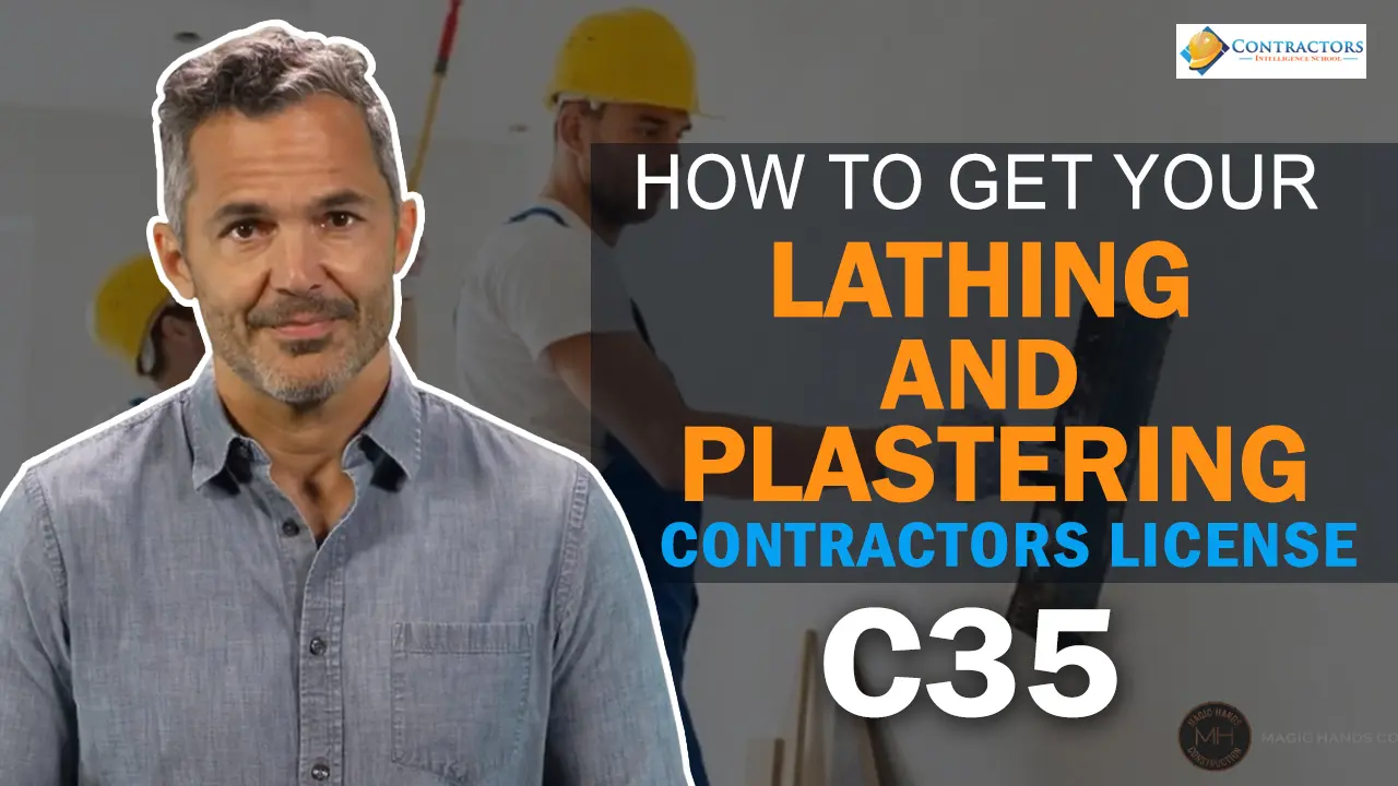 Watch information on how to get a lathing and plastering contractors license