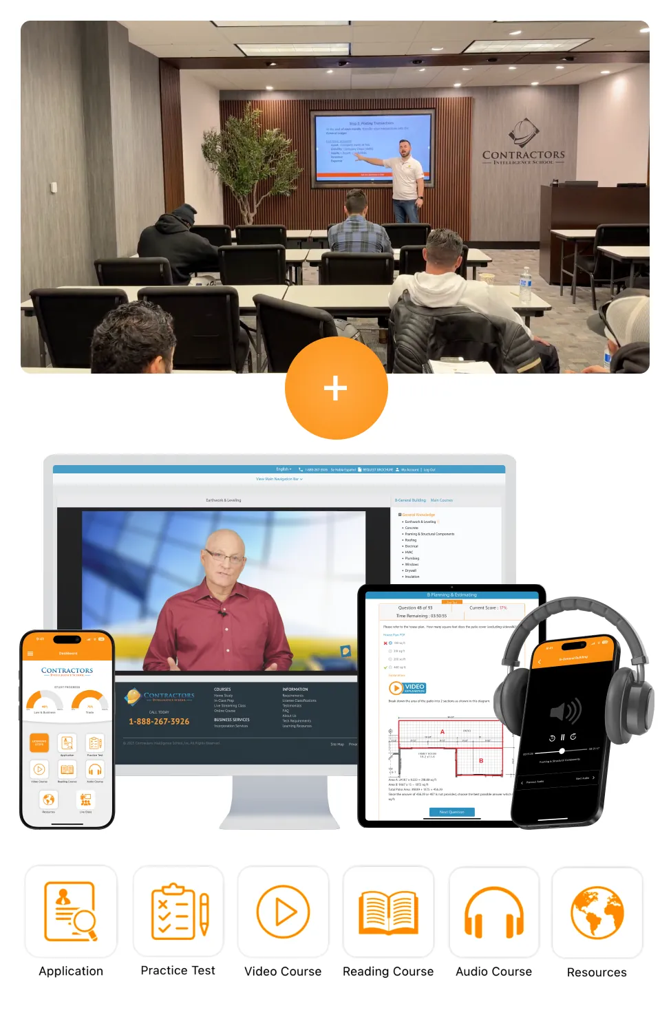 In class preparation full online